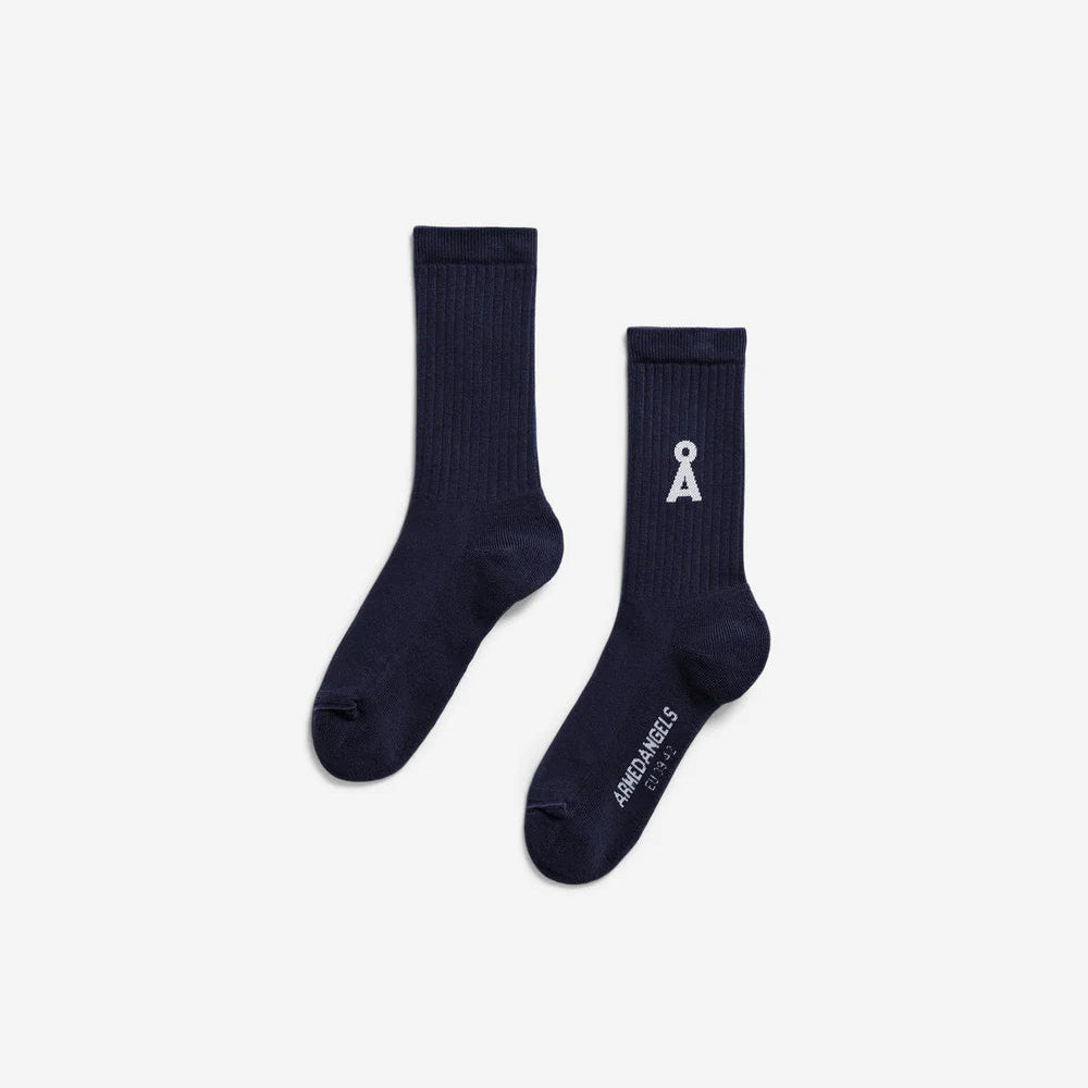 Saamus Bold Socks - Tinted Navy