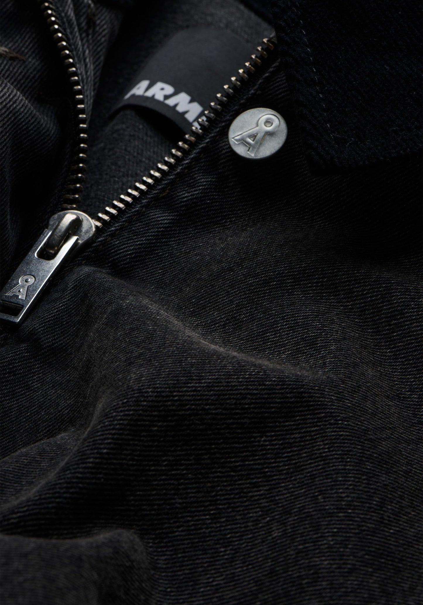 Cord Collar Denim Jacket - Nutmeg