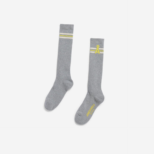 Caarlo Stripes Socks - Silver Melange