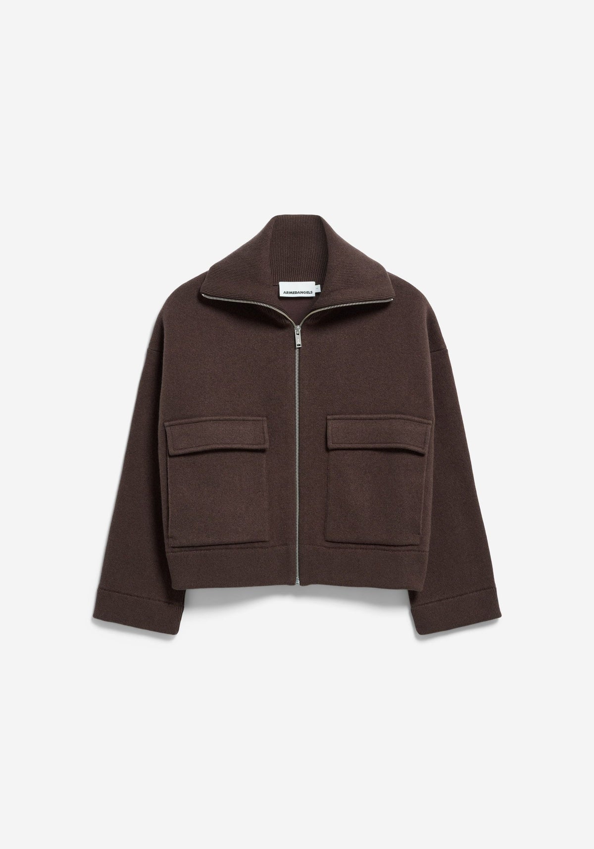 Cotton-Wool Knit Jacket - Claystone