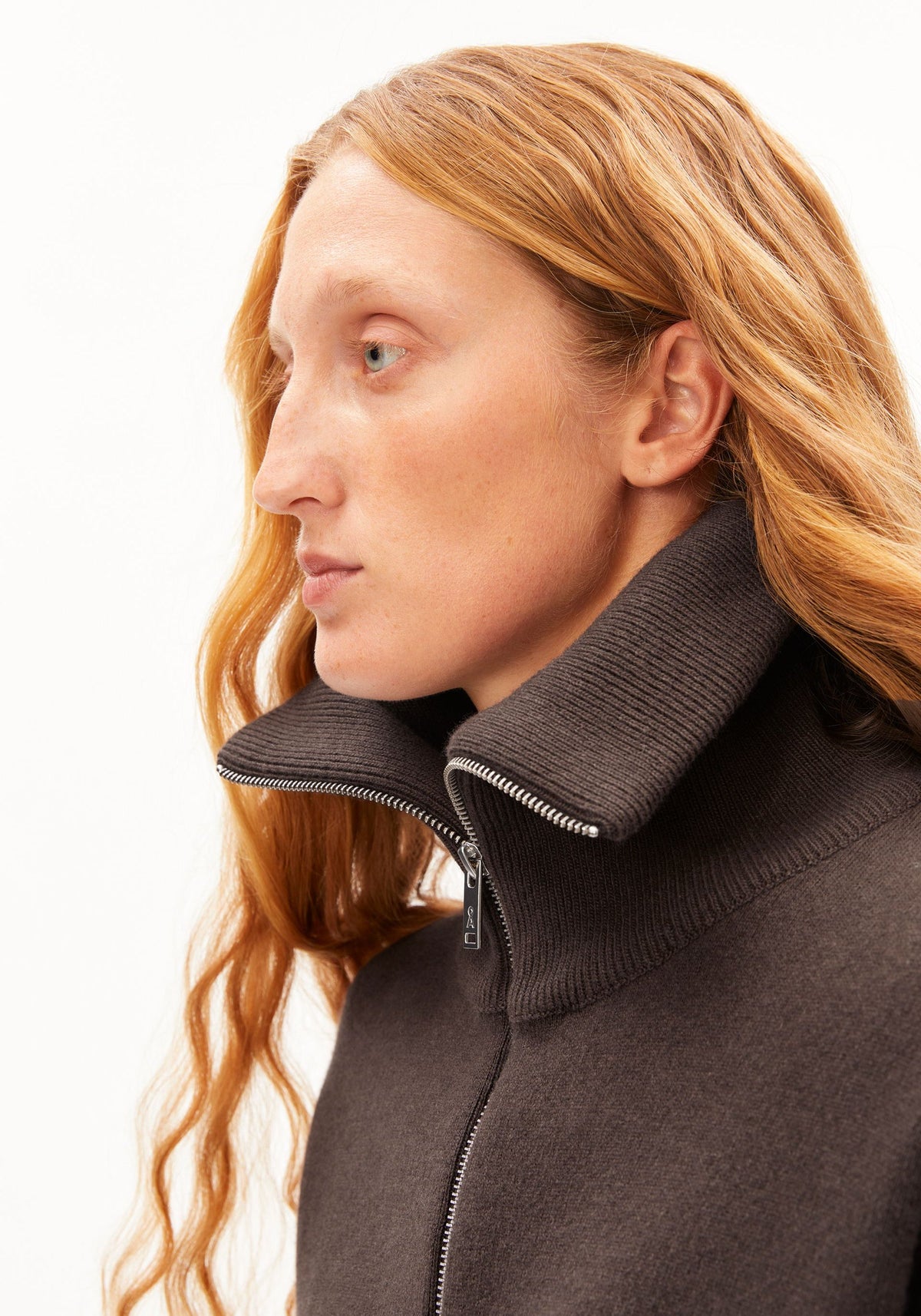 Cotton-Wool Knit Jacket - Claystone