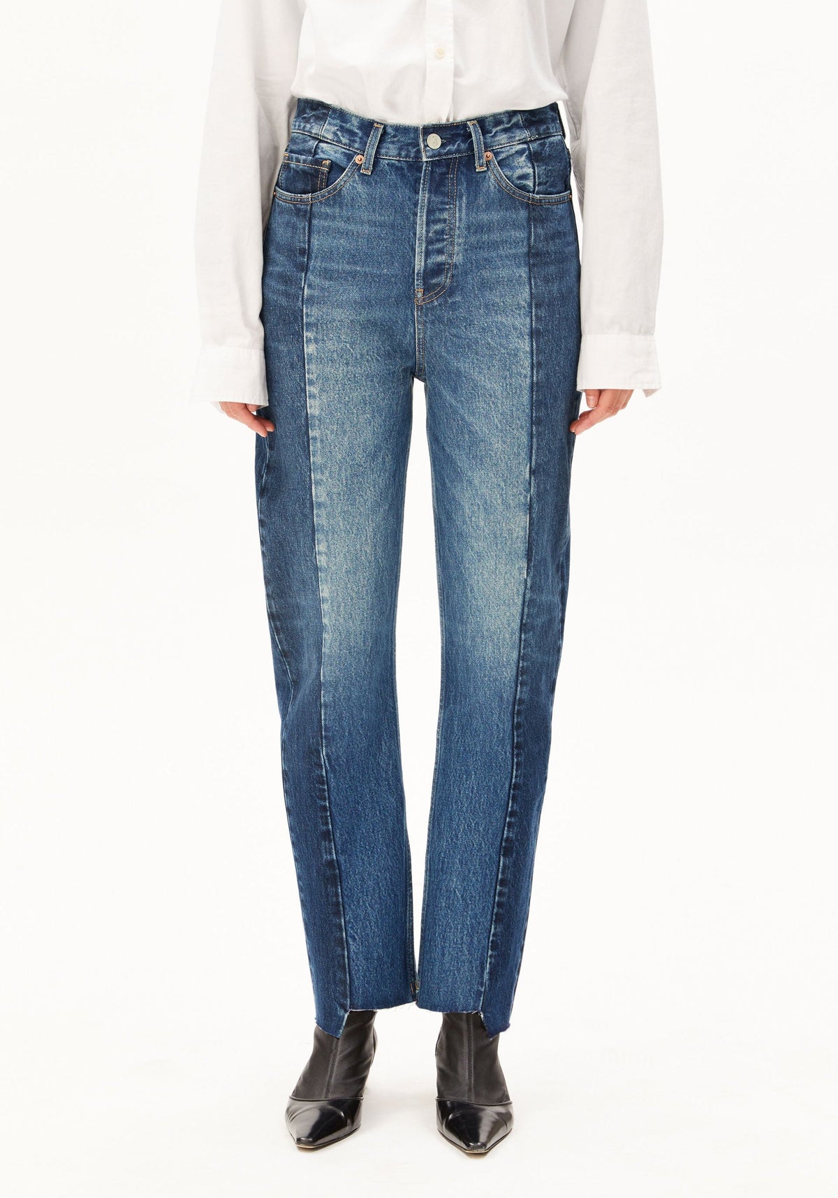 Aaikala Hight Waist Patch Jeans - Mosaic