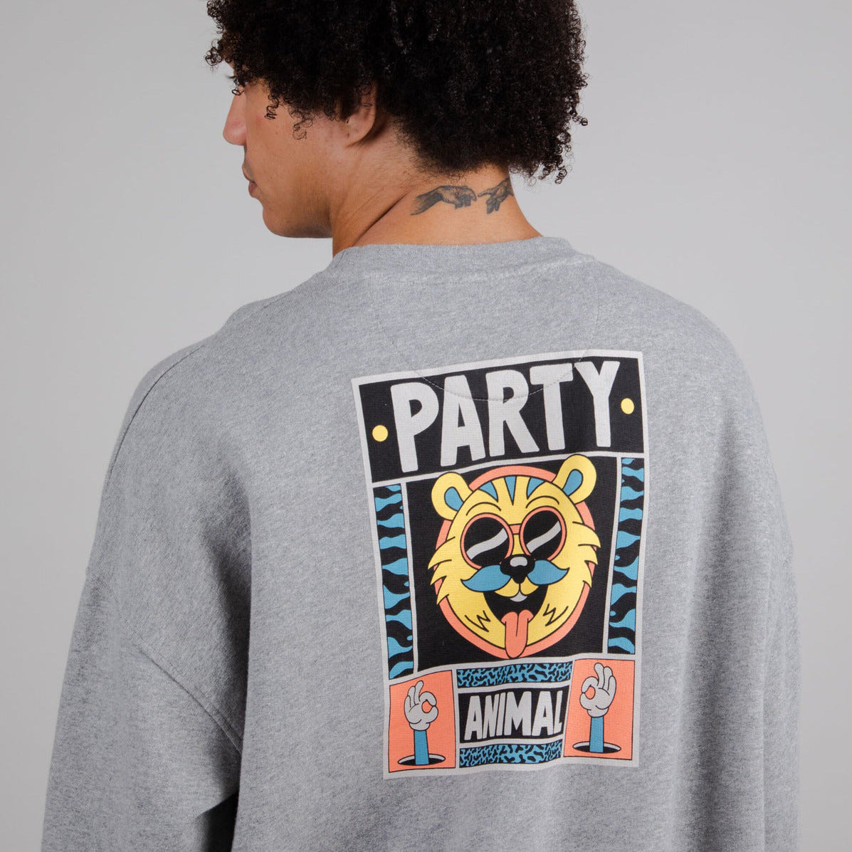 Yeye Weller Oversized Sweatshirt - Grey Melange