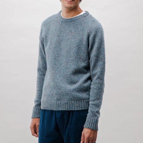 Puzzle Raglan Wool Sweater - Dark Grey