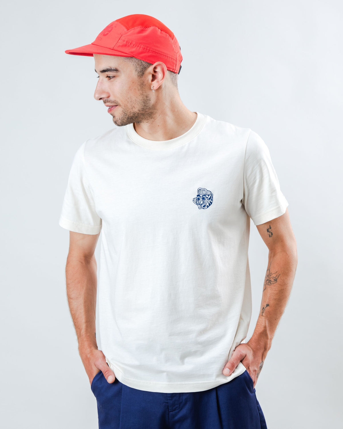 Asis Percales Tigris T-Shirt - Ecru