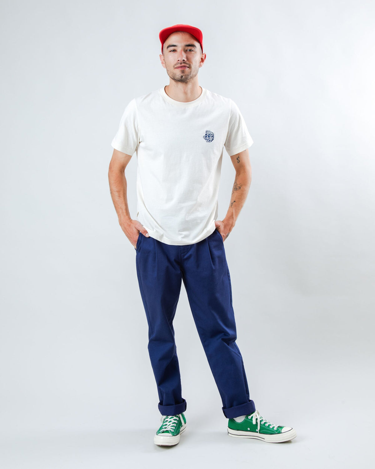 Asis Percales Tigris T-Shirt - Ecru
