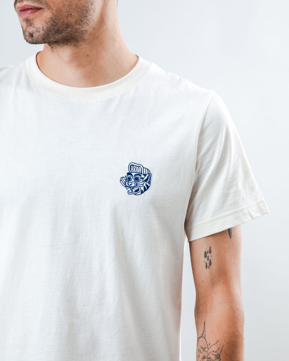 Asis Percales Tigris T-Shirt - Ecru