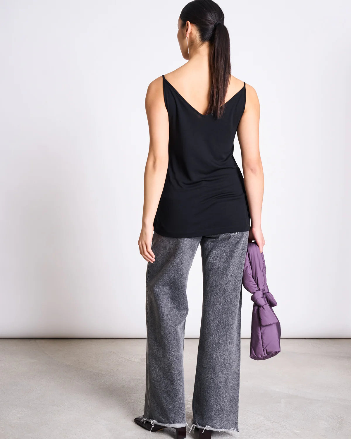 Slip Top Triangle Flow - Black