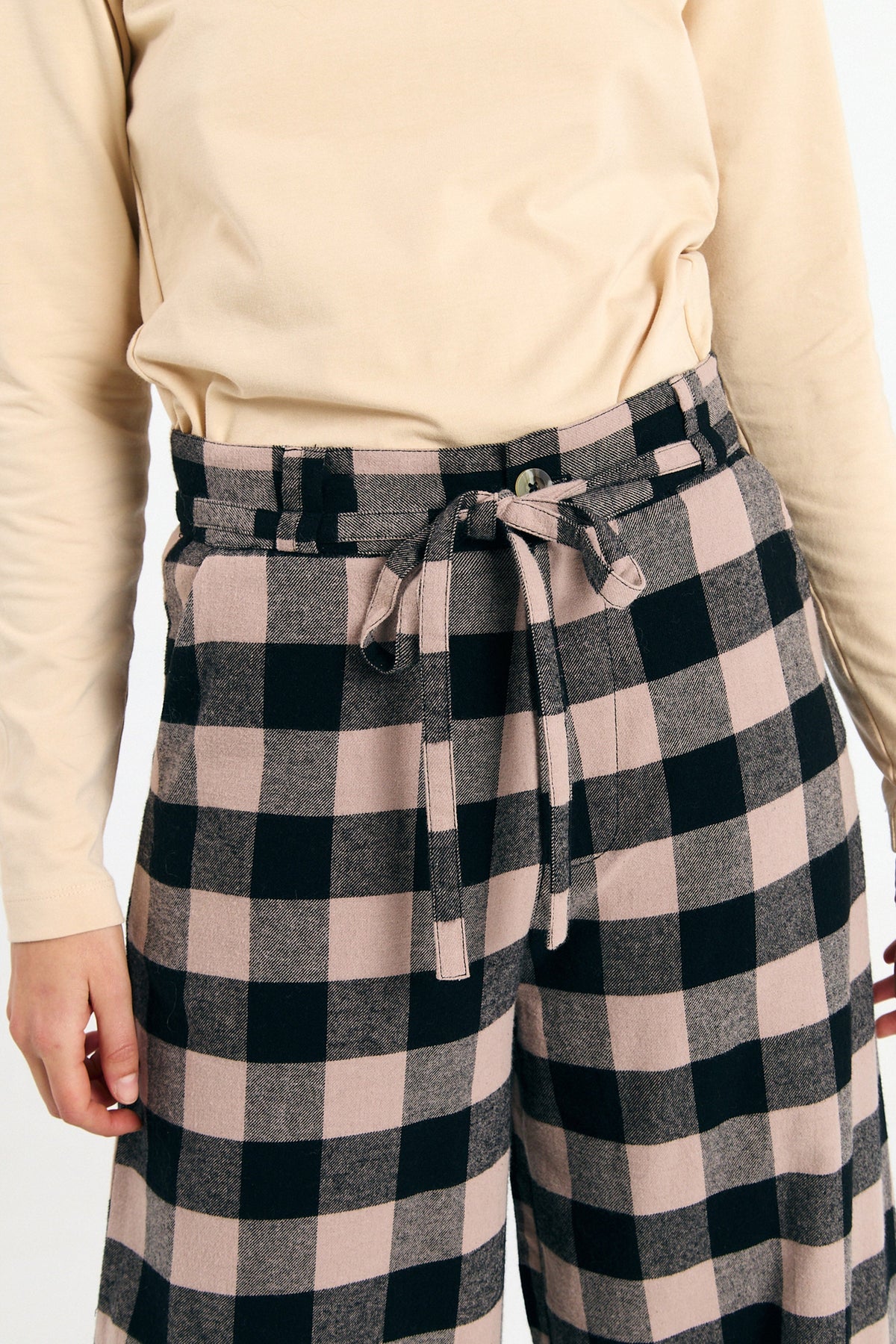 Silves Pants - Check Black