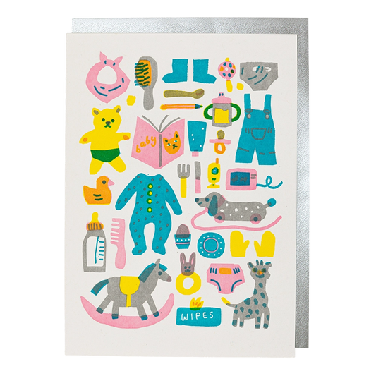 Archivist Gallery Greeting Card - New Baby Pattern