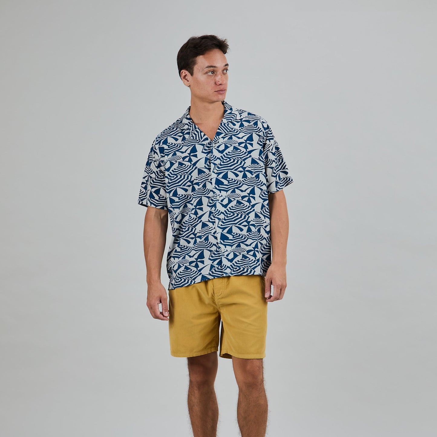 Sombrillas Aloha Shirt - Blue