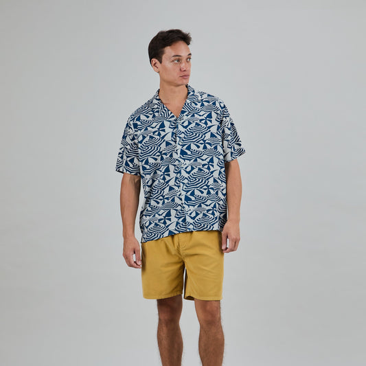 Sombrillas Aloha Shirt - Blue