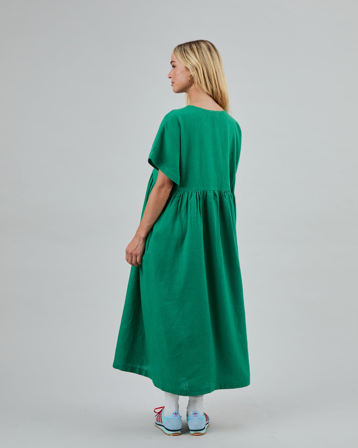 Oversized Long Dress - Green