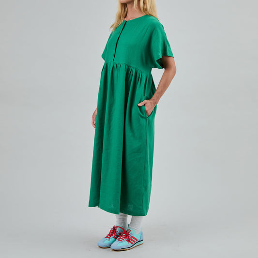 Oversized Long Dress - Green