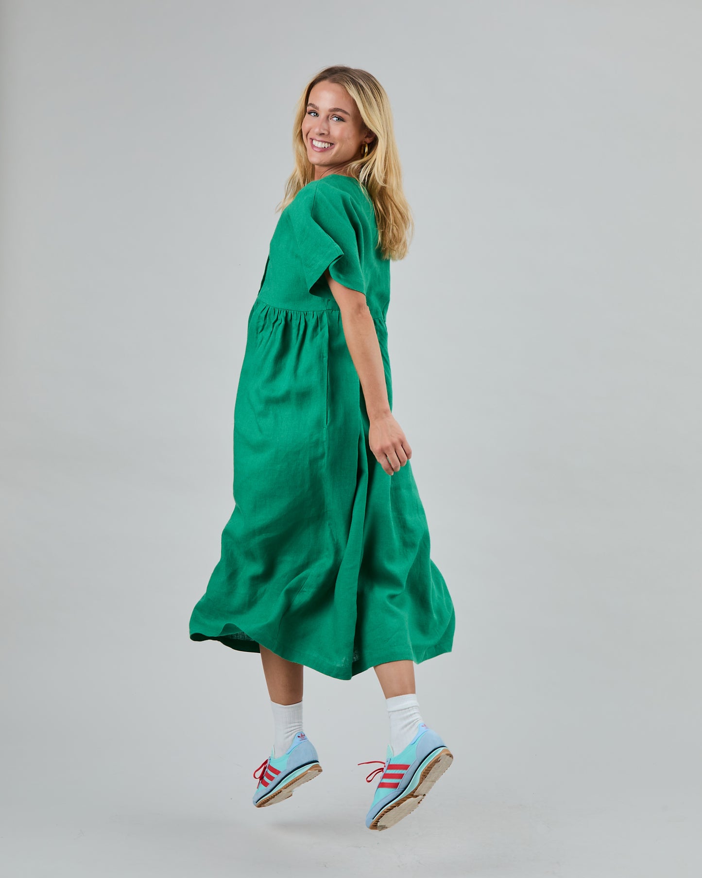 Oversized Long Dress - Green