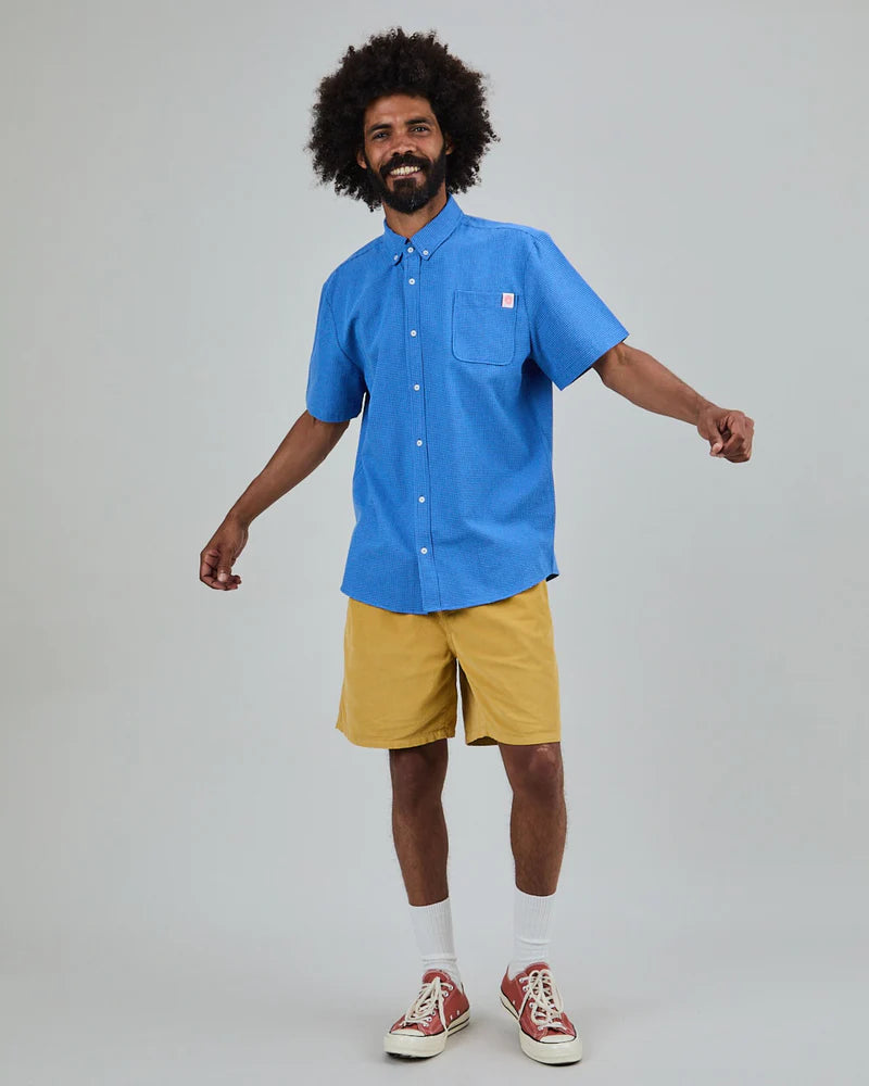 Asis Boxy Shirt - Blue Vichy