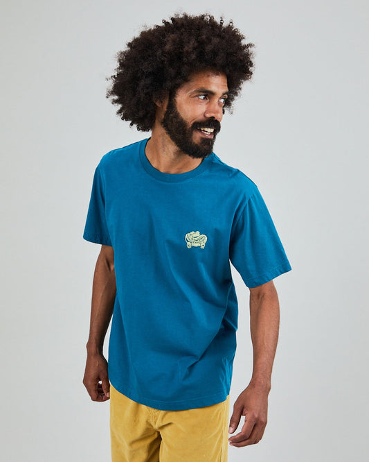 Asis Percales Crocodylus T-Shirt - Blue