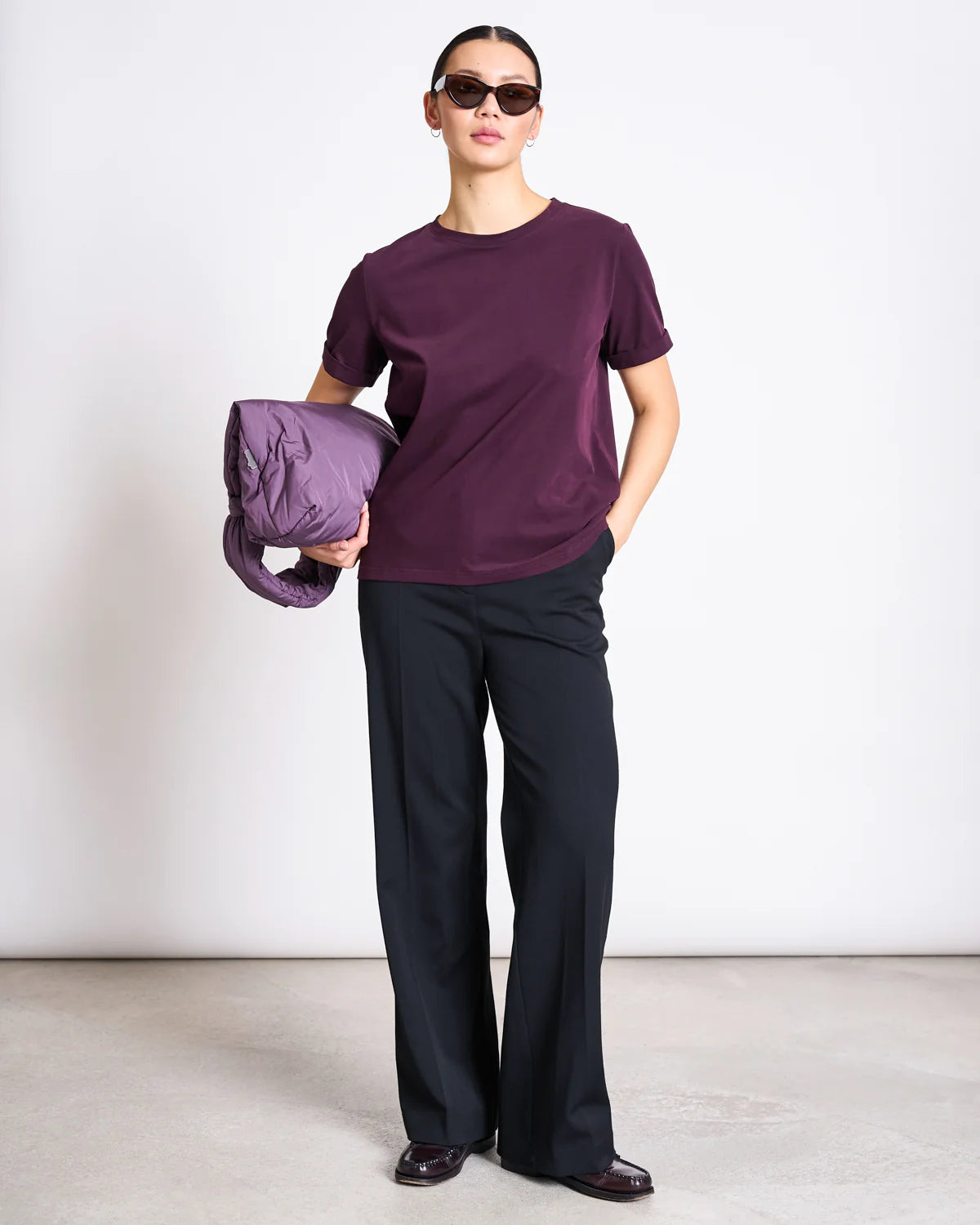 Boy Brushed T-Shirt - Cherry Lacquer