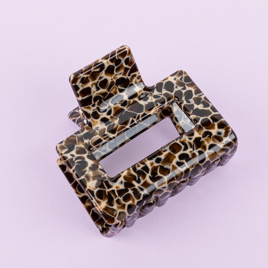 Hair Clip Medium Square - Espresso