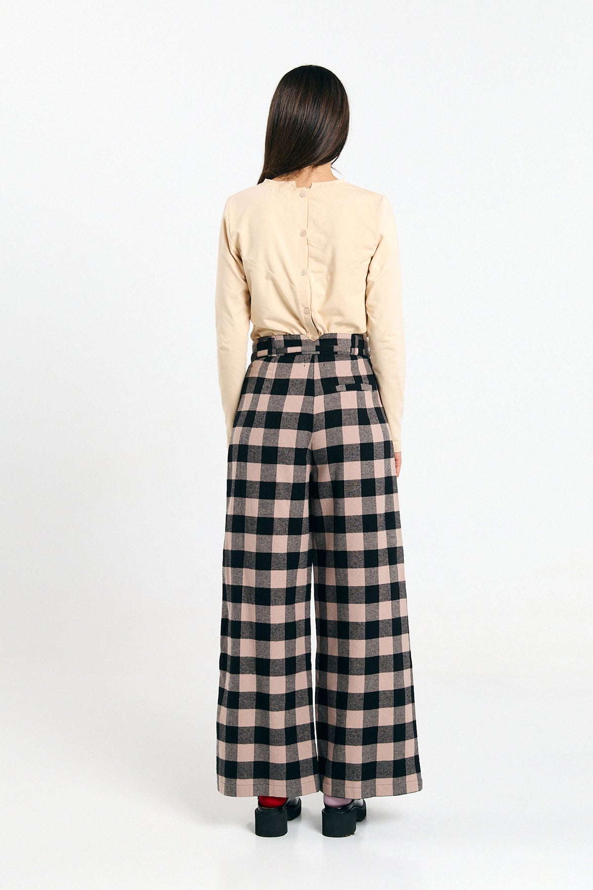 Silves Pants - Check Black