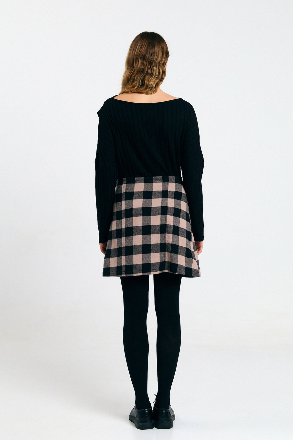 Faro Skirt - Check Black