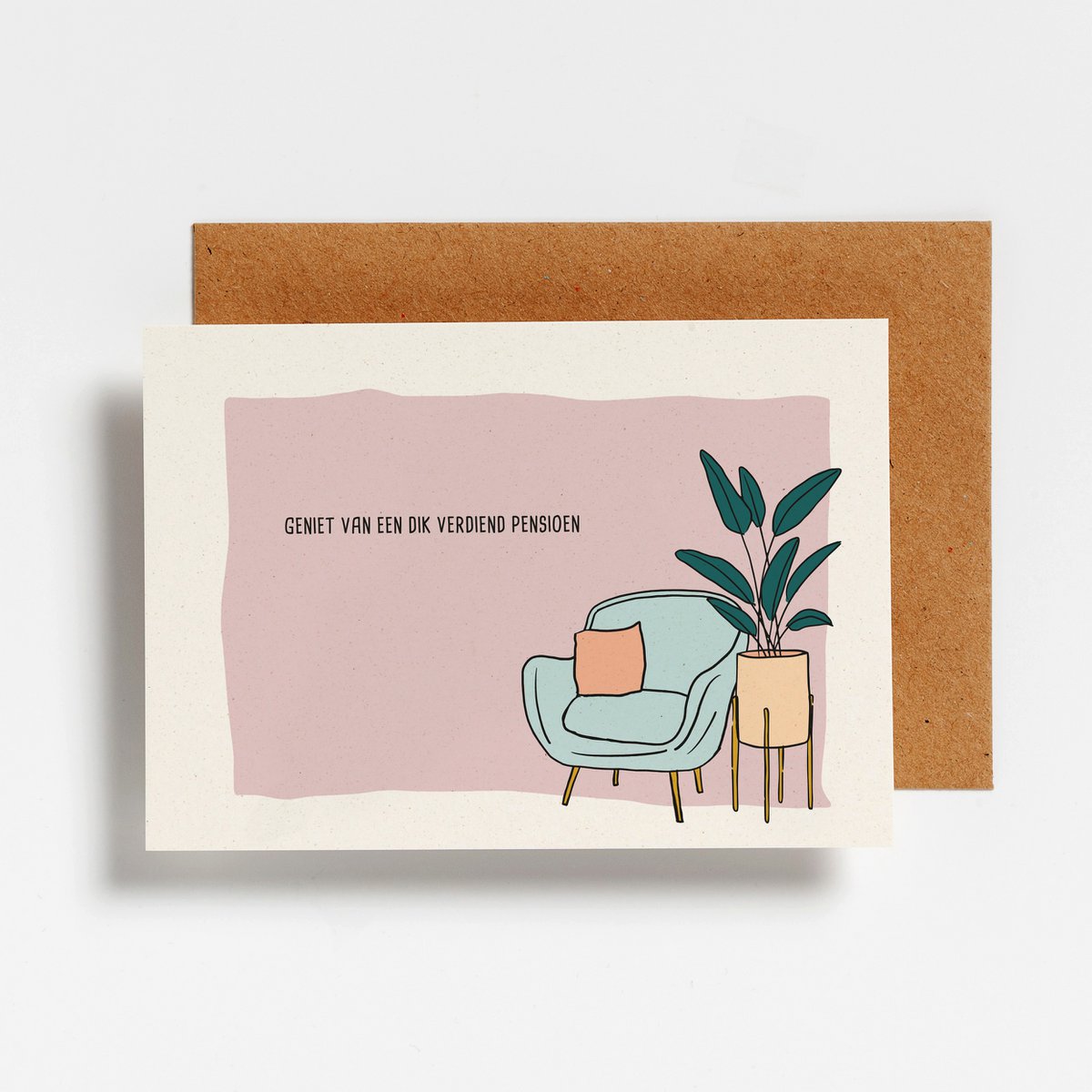 Postcard - Verdiend Pensioen
