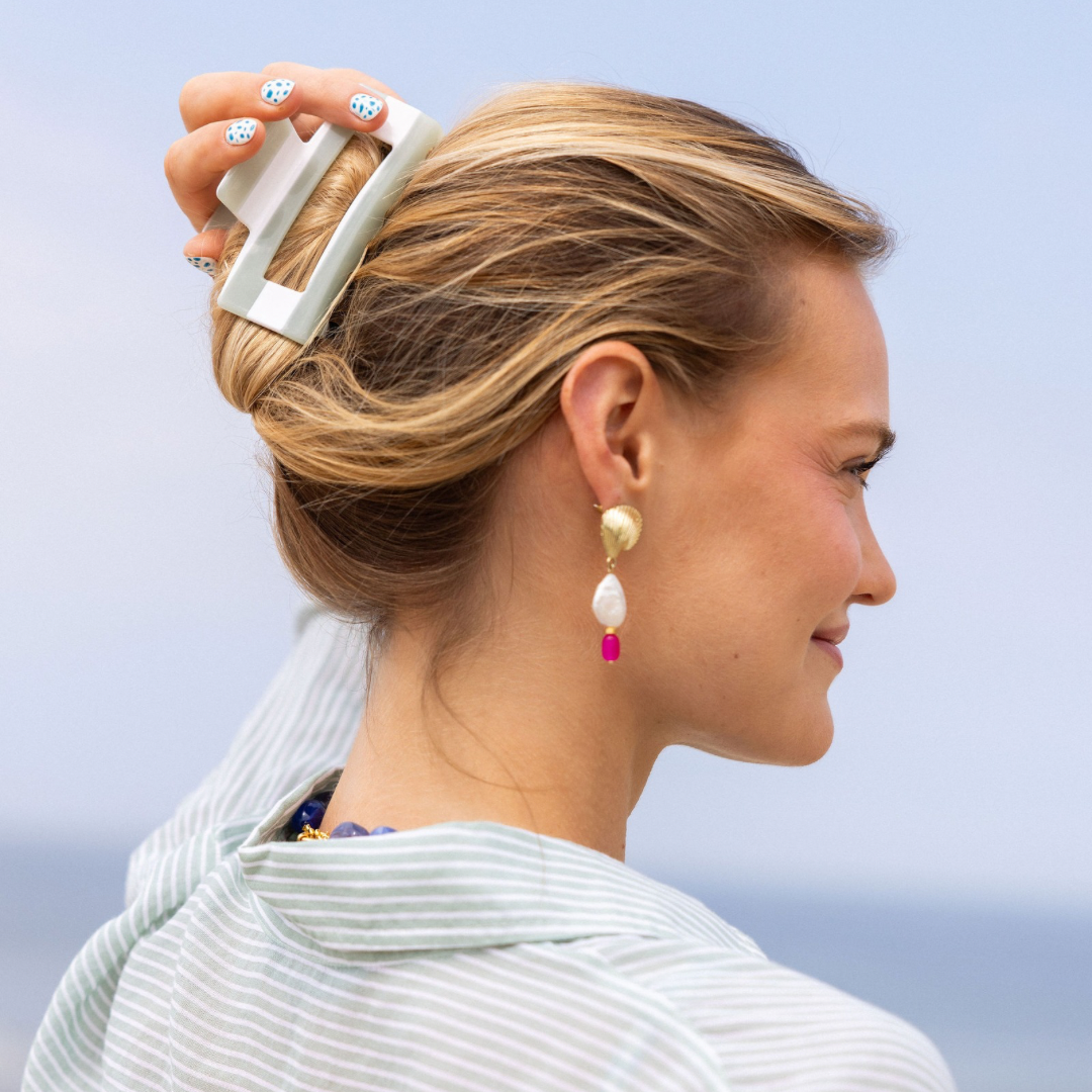 Hair Clip Large - Sage