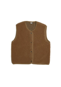 LAST ONE in XS - Tyb Light Wool Bodywarmer - Teddy Brown