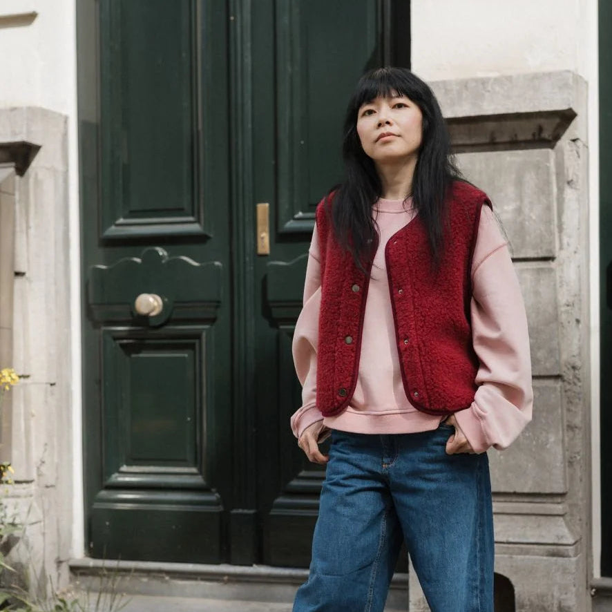 Tyb Light Wool Bodywarmer - Beet Light
