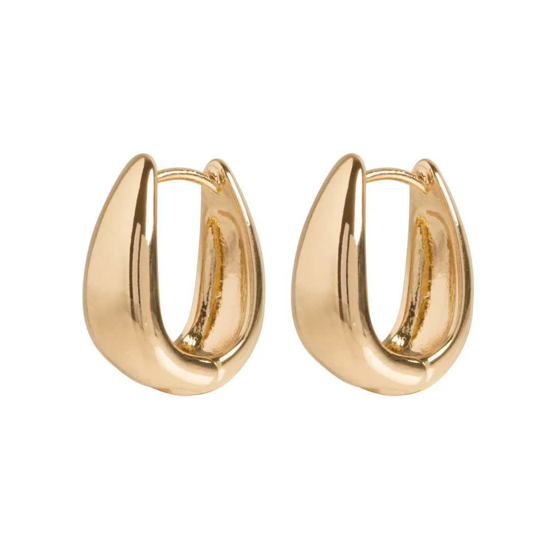 Classy Hoop Earrings - Gold