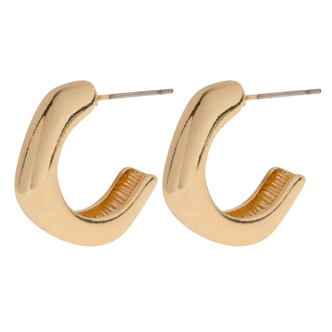 Ronja Basic Hoop Earrings - Gold