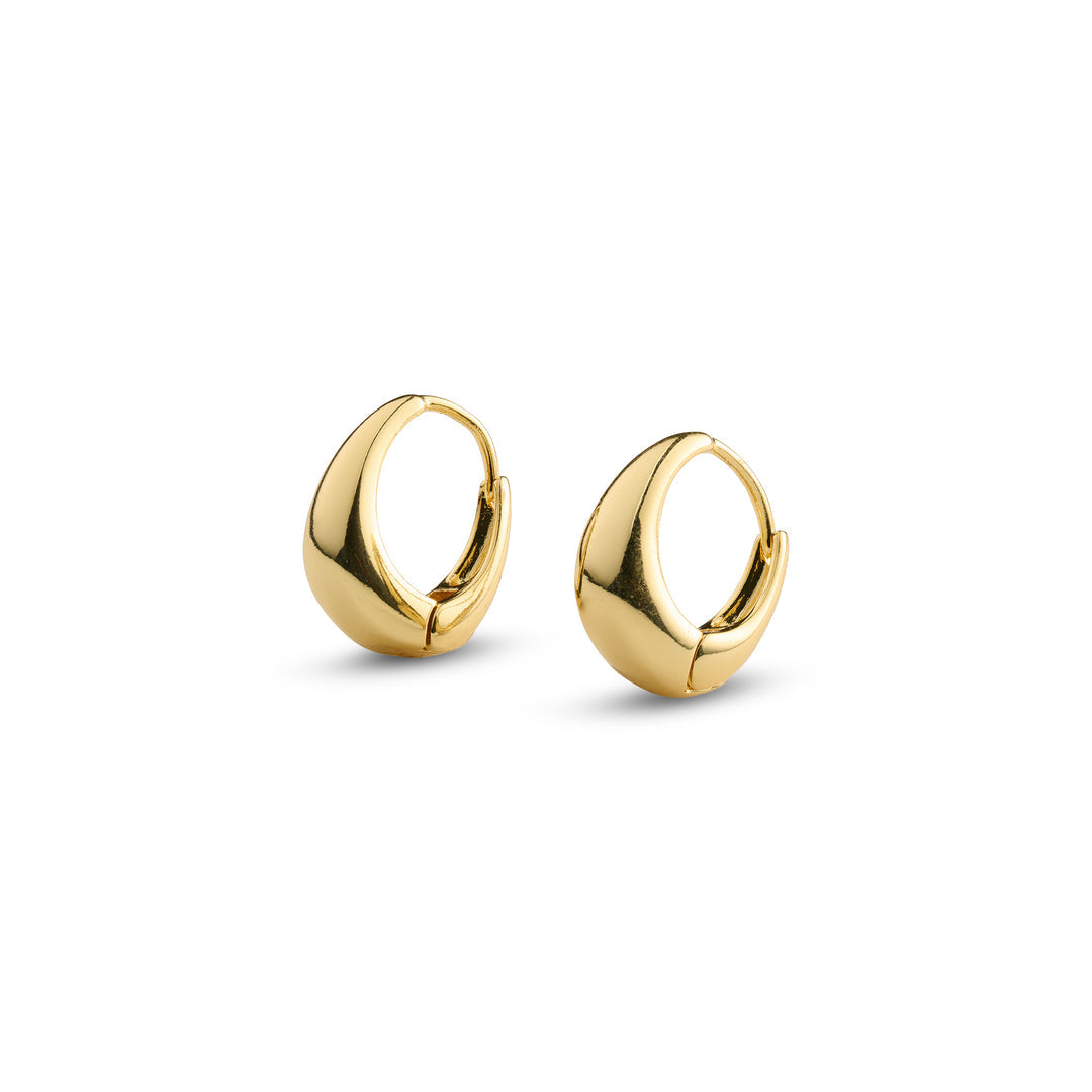 Hedvig Classic Wide Hoop Earrings - Gold