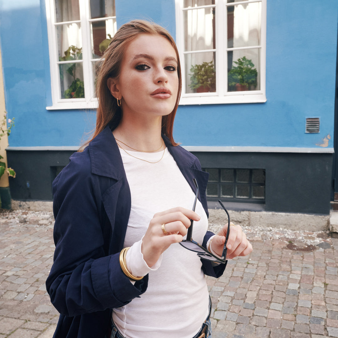 Pernille Hoop Earrings - Gold