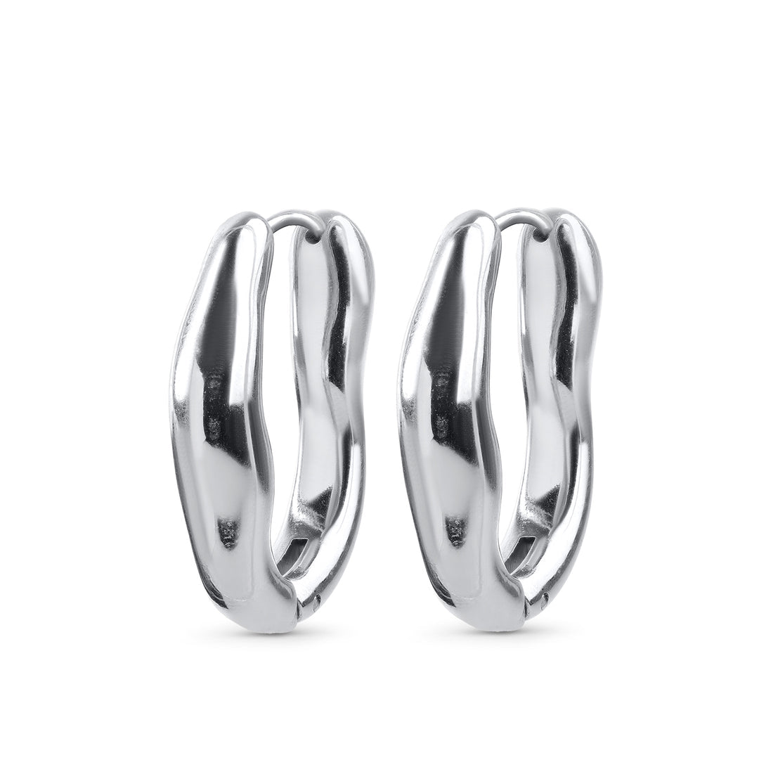 Blanka Hoop Earrings - Silver