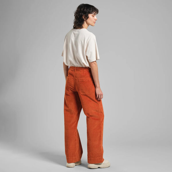 LAST ONE in XS - Vara Corduroy Workwear Pants - Cinnamon Orange