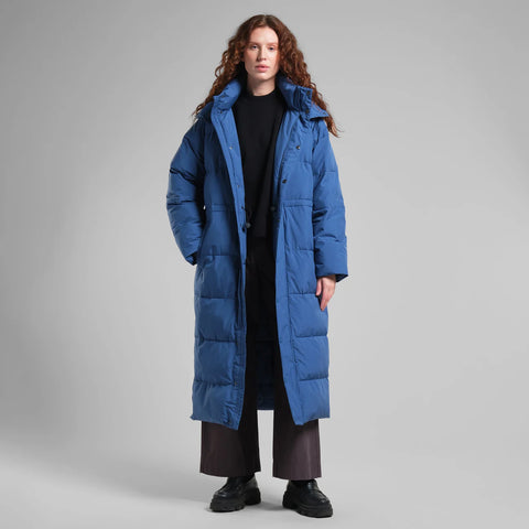 Long Puffer Jacket Karmas - True Blue