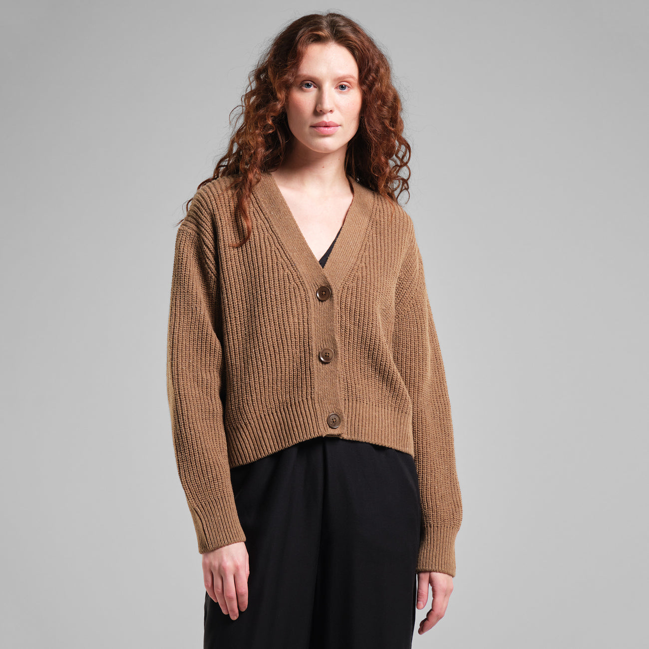 LAST ONE in L - Kanan Cardigan - Camel Brown