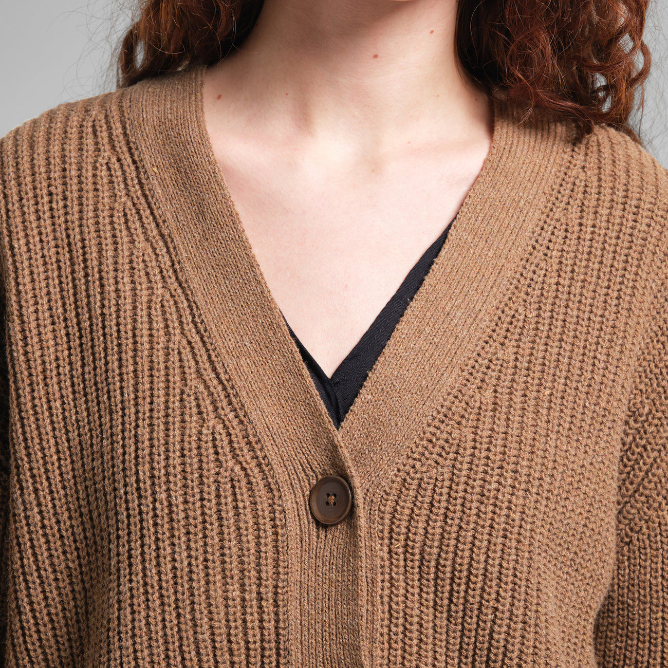 LAST ONE in L - Kanan Cardigan - Camel Brown
