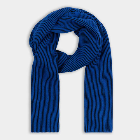 Norrfors Brioche Scarf - Black/Blue