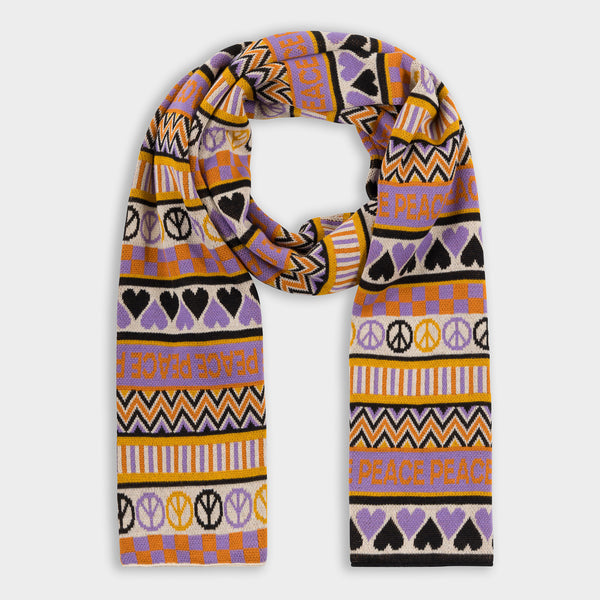 Rossberga Peace Scarf - Purple