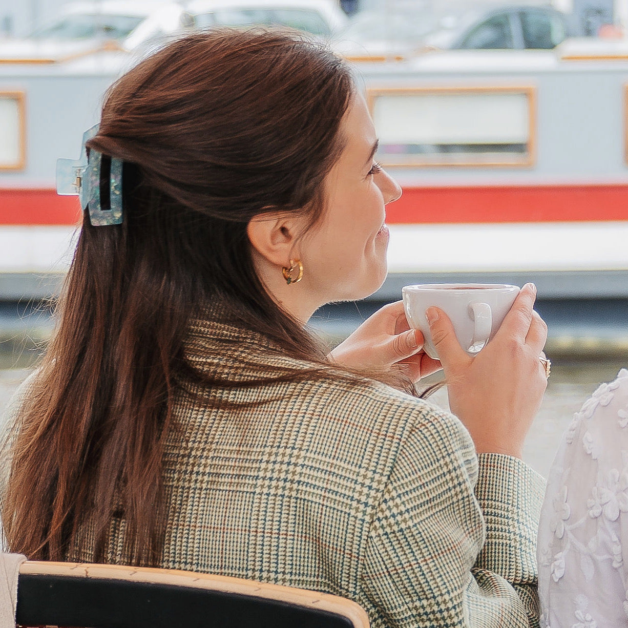 Hair Clip Medium - Capri Blue