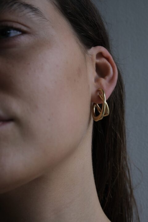 Bandhu Cutted Earrings - Gold