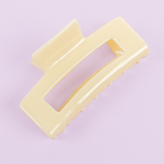 Hair Clip Large - Butter Yellow