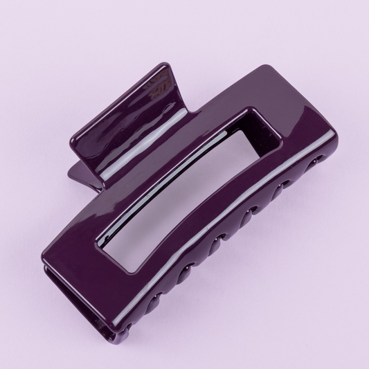 Hair Clip Large - Aubergine