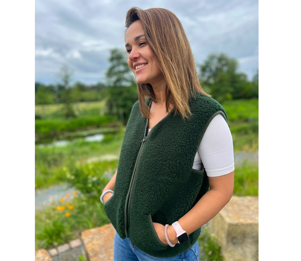 POS Light Wool Bodywarmer - Dark Green