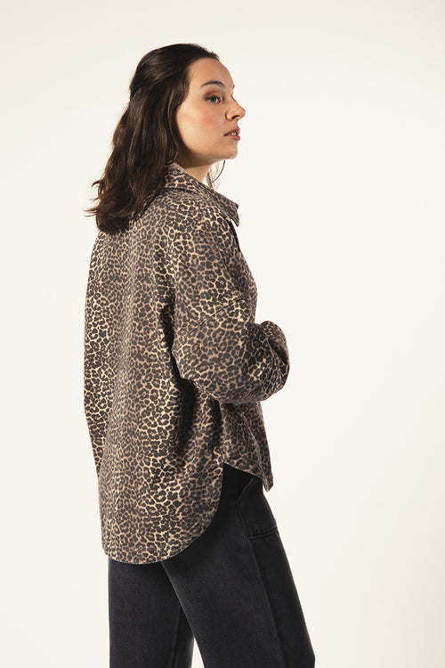 LAST ONE in L - Ayana Shirt - Leopard