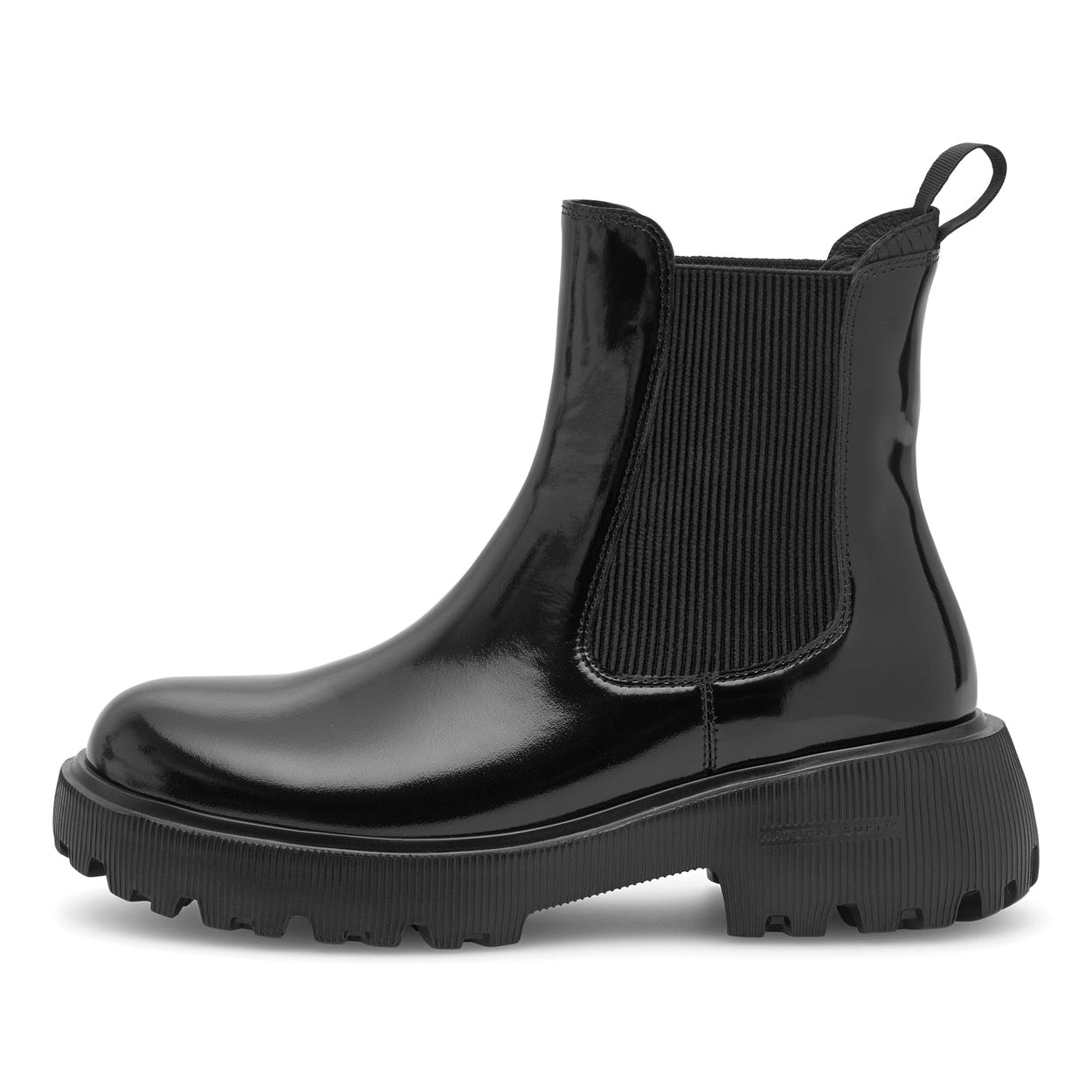 Aya Patent Boots - Black