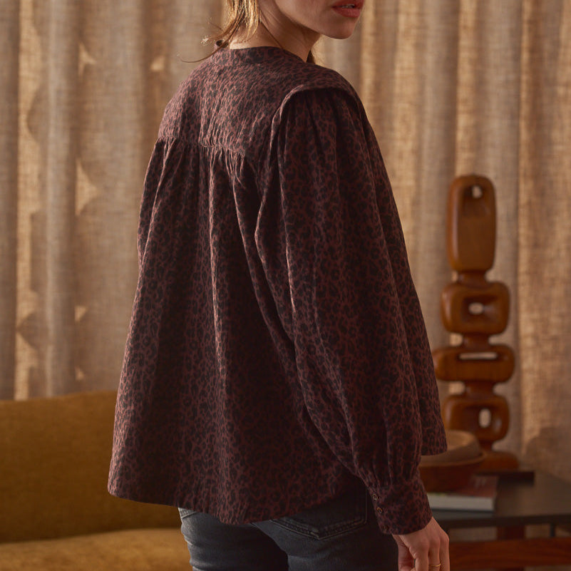 LAST ONE in XS - Ava Blouse - Leopard