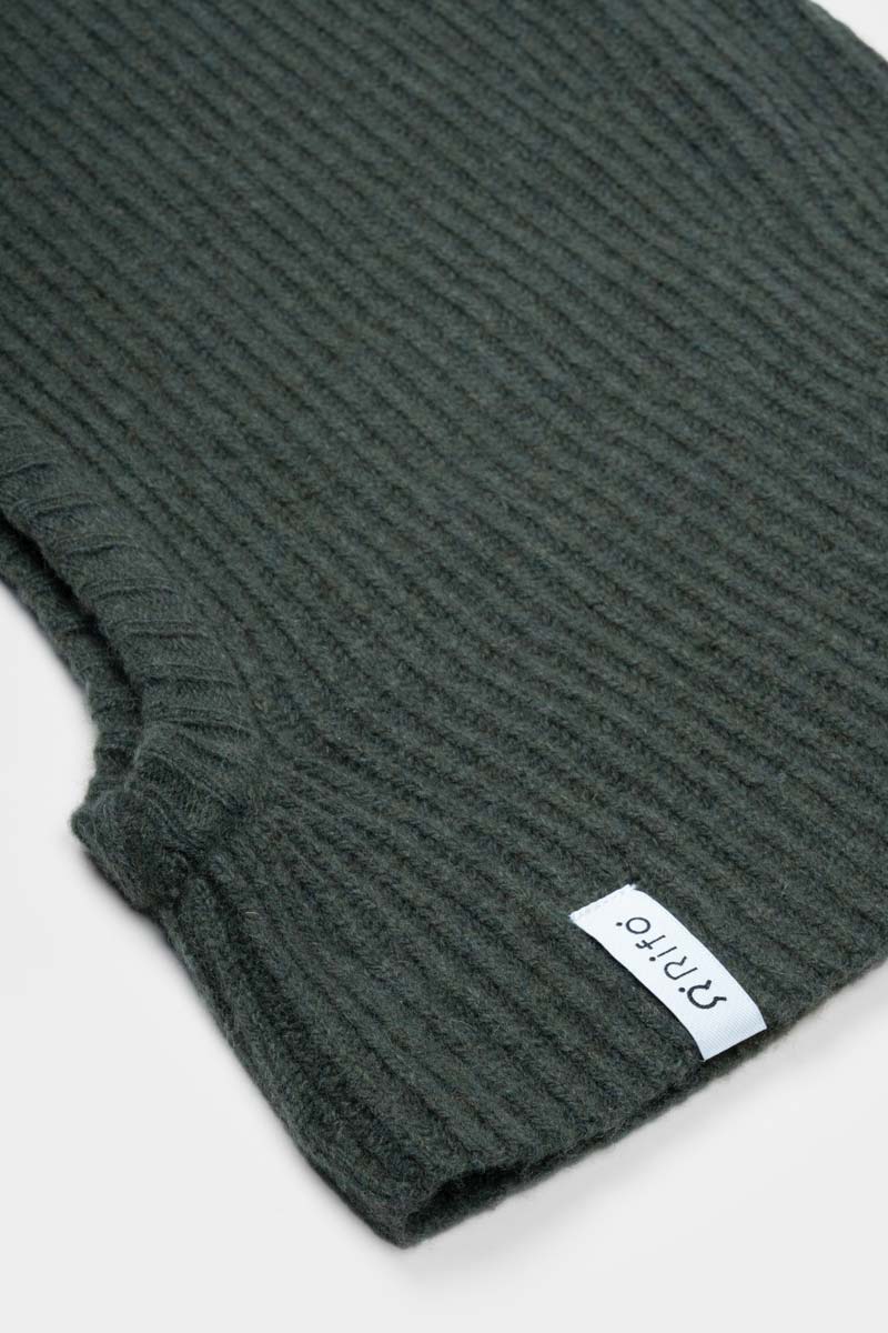 Marika Recycled Cashmere Balaclava - Green Foresta