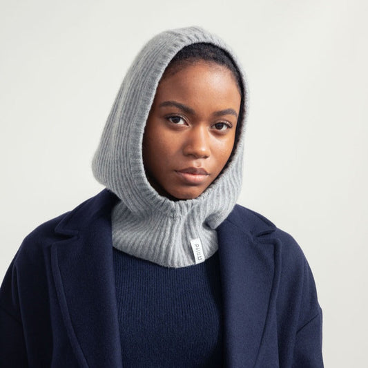 Marika Recycled Cashmere Balaclava - Grey Calce